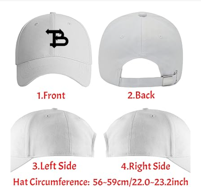 WHITE TB DAD HAT