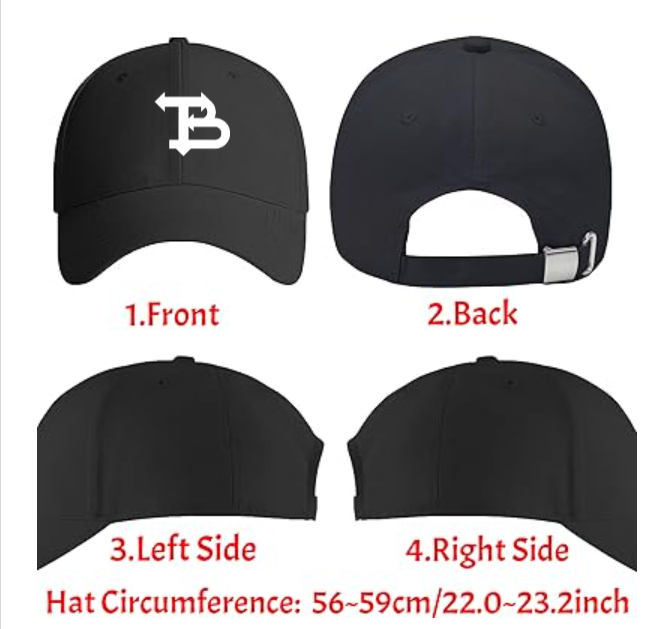 BLACK TB DAD HAT